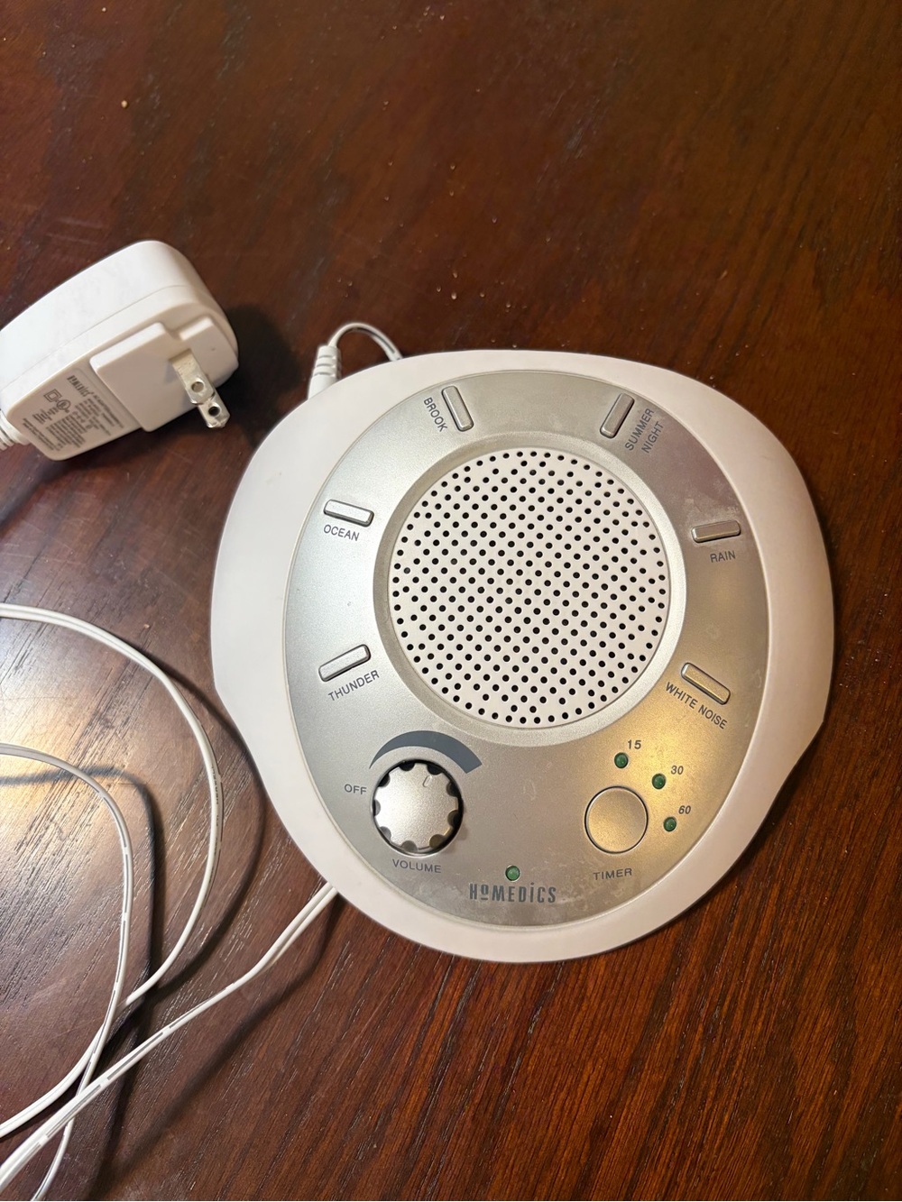 HoMedics White Noise Sound Machine Sleep Therapy Timer